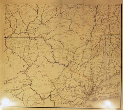 Post Route Map of the State of New York with Parts of Vermont ... - High Ridge Books, Inc.