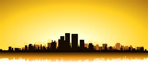 Gold Cityscape 263004 Vector Art at Vecteezy