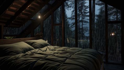 Relax & Sleep Well With Natural Rain In The Forest | Eliminates Stress ...