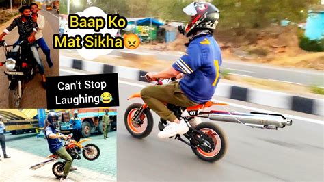 World's Loudest Mini Bike 😂 || Funny Video 😂 Race Ho gyi 😂Bullet Exhaust 😱 - YouTube