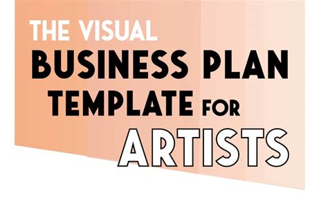 The Visual Business Plan Template for Artists | Business plan template, Business planning, How ...