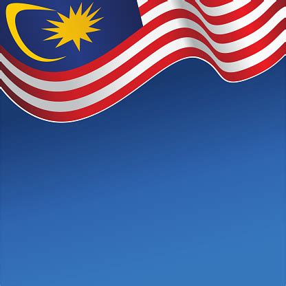 Hari Merdeka Hari Kemerdekaan Malaysia Melambaikan Spanduk Bendera ...