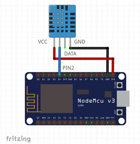 Connecting a DHT11/DHT22 Sensor to the Cloud with an ESP8266 - Hackster.io