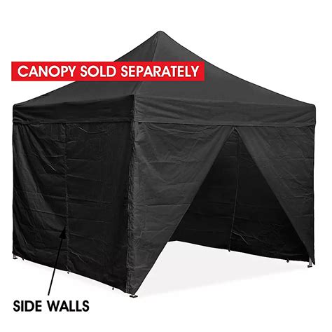 Side Walls for Instant Canopy - 10 x 10', Solid, Black H-2676BL - Uline