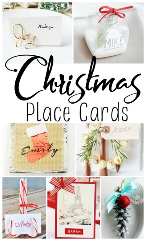 Holiday Table Setting Christmas Place Cards Ideas - Classy Mommy ...