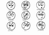 Feelings Emotions Coloring Pages Sketch Page sketch template