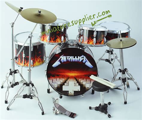 Miniature drum set Metallica Master of Puppets | wholesale miniature ...