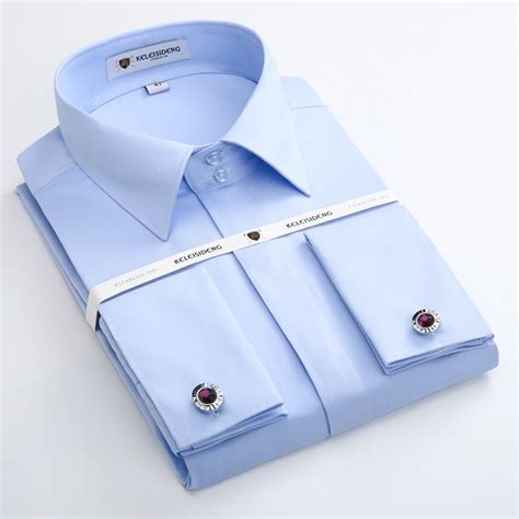 Cufflinks good quality soft formal male shirt (with cufflinks) - $42.00 ...