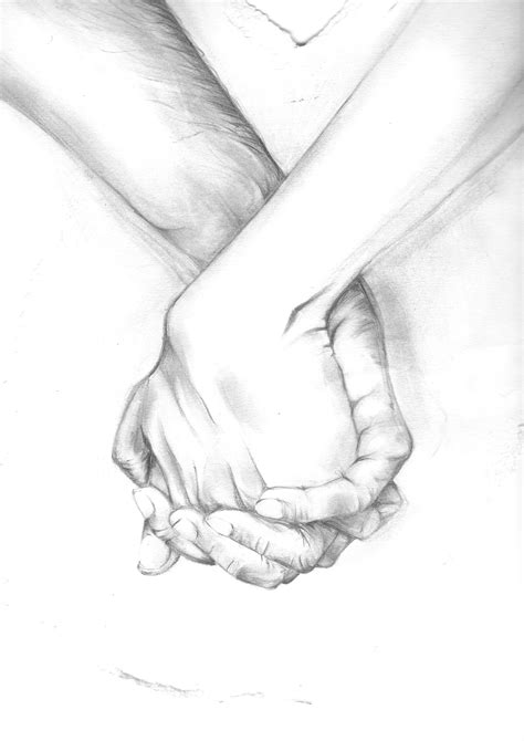 Hand Holding Hand Drawing at PaintingValley.com | Explore collection of Hand Holding Hand Drawing