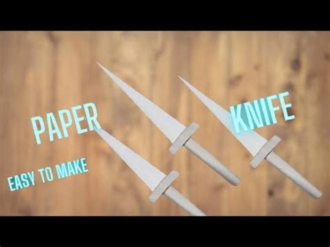 Origami Dagger Tutorial | Paper Knife | Origami Knife | Origami Weapons Easy - YouTube