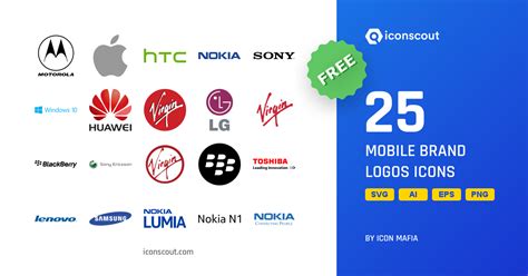 Free Mobile Brand Logos Logo Icon Pack - 25 Free Download Logos Logo ...