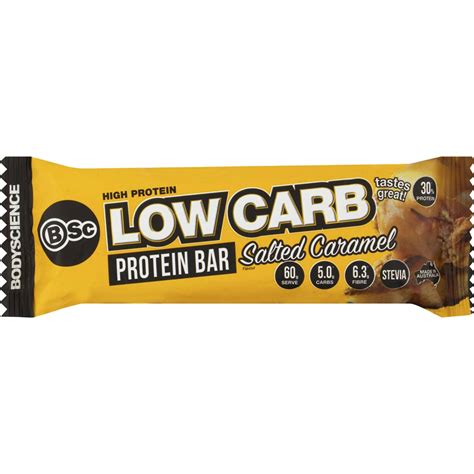 Bsc Body Science High Protein Low Carb Bar Salted Caramel 60g | Woolworths