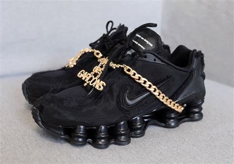 COMME des GARÇONS Nike Shox TL Black Release Date | SneakerNews.com