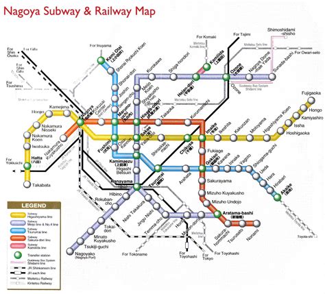 Nagoya Japan Map English