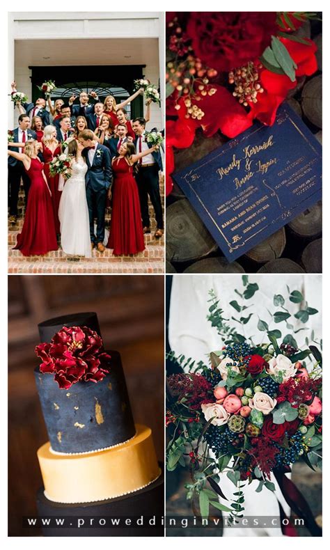 6 Best Burgundy& Dark Red Fall Wedding Colors That You’ll Love ...