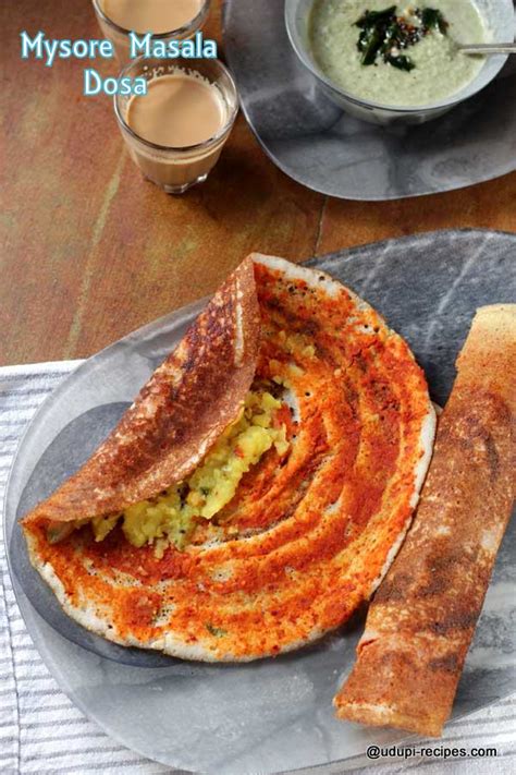 Mysore Masala Dosa Recipe | Breakfast to Kickstart - Udupi Recipes