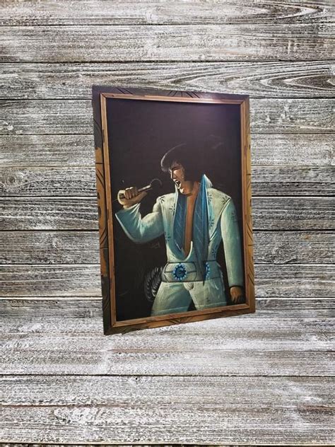 Vintage Velvet Elvis Painting Vintage Elvis Presley Framed | Etsy | Velvet painting, Vintage ...