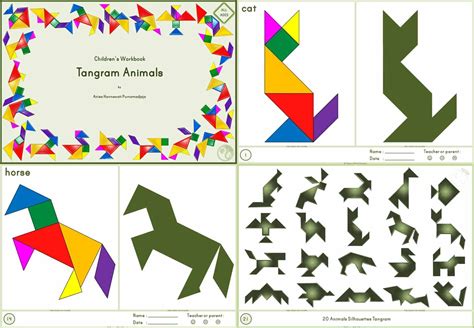 tangram images of animals - vanseraonfeet