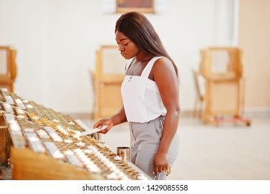 African American Woman Praying Church Believers Stock Photo 1429085558 ...