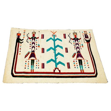 Antique Yei Navajo Rug Circa 1910 at 1stDibs