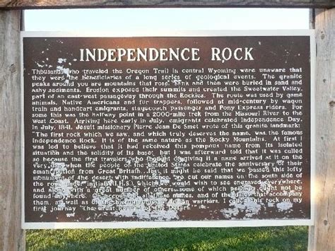 More names carved into the rock. - Picture of Independence Rock State Historic Site, Alcova ...