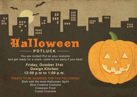 Halloween Potluck Invitation | Behance