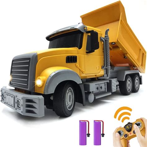 RC Dump Truck Toy for Kids - 6 Channel Remote Control Dump Truck with ...