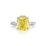 Fancy Vivid Yellow Diamond Ring | 蒂芙尼 | 艷彩黃色鑽石戒指 | Magnificent Jewels | 2022 | Sotheby's