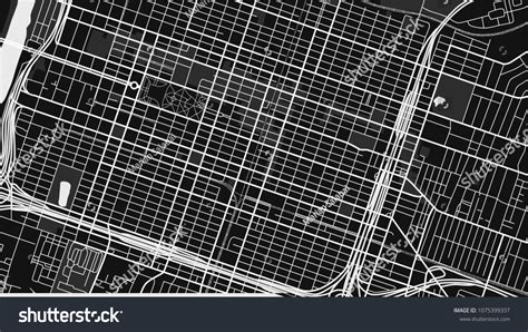 Art Black White Map City Stock Vector (Royalty Free) 1075399337 ...