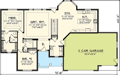 Updated 2 Bedroom Ranch Home Plan - 89817AH | Architectural Designs ...