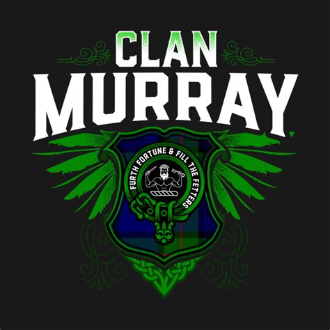 Clan Murray Surname Scottish Clan Tartan Winged Crest Badge - Murray ...