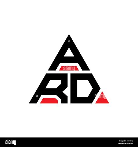 ARD triangle letter logo design with triangle shape. ARD triangle logo design monogram. ARD ...