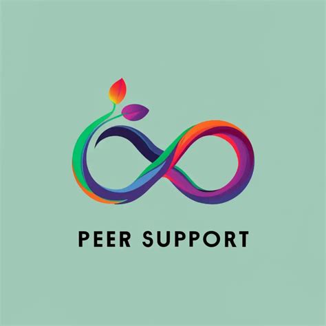 LOGO Design For Peer Support Autism Infinity Symbol in NonBinary Colors ...