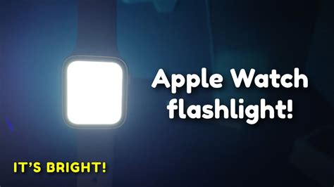 How to turn on Apple Watch Flashlight - YouTube