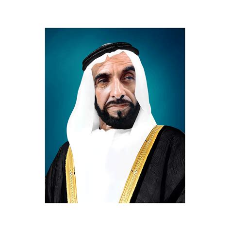 Official Portrait of His Highness Sheikh Zayed Bin Sultan Al Nahyan ...