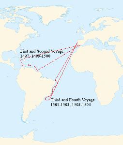 Amerigo Vespucci Map Of Voyages - Amerigo Vespucci Unmasked At Last ...