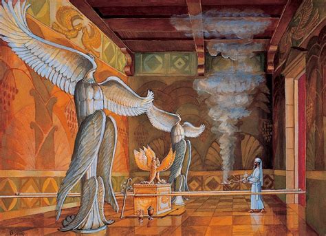 The picture depicts the Holy of Holies as it appeared in the first Temple. | Arte bíblica ...