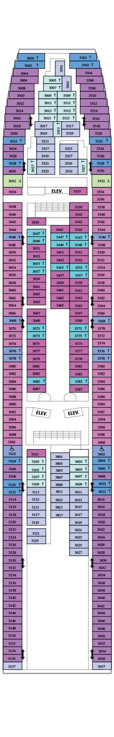 Vision of the Seas Deck plan & cabin plan