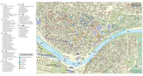 Seville tourist attractions map