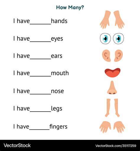 Body Parts Writing