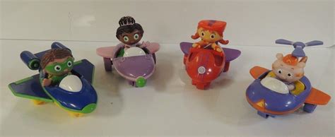 PBS Kids Super Why! Why Flyer Vehicles Complete Set Toys RARE Whyatt Red Pea Pig | #1910677932