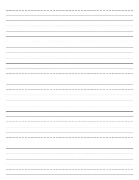 Free Printable Lined Paper {Handwriting Paper Template} - Paper Trail Design