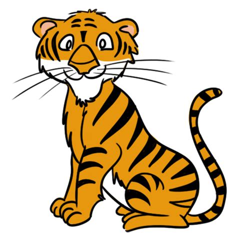 Free to Use & Public Domain Tiger Clip Art | Cartoon tiger, Tiger ...