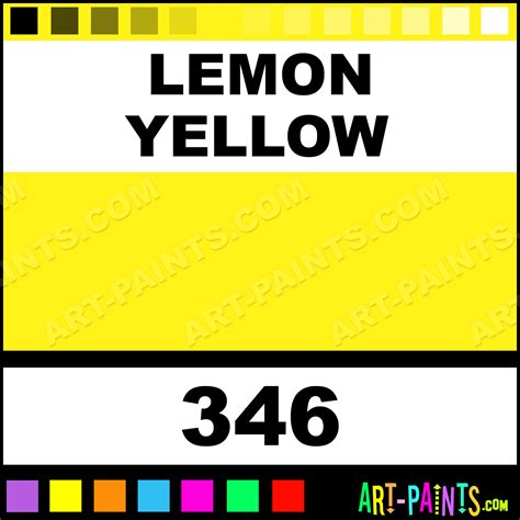 Lemon Yellow Galeria Acrylic Paints - 346 - Lemon Yellow Paint, Lemon Yellow Color, Winsor and ...