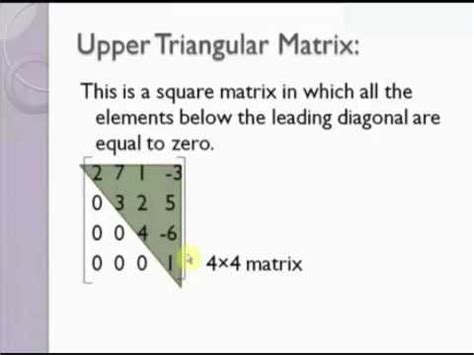 Mathematics-Upper Triangular Matrix - YouTube