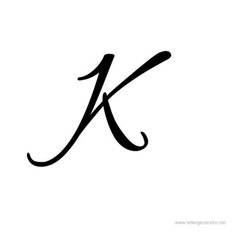 Letter K Cursive Fonts