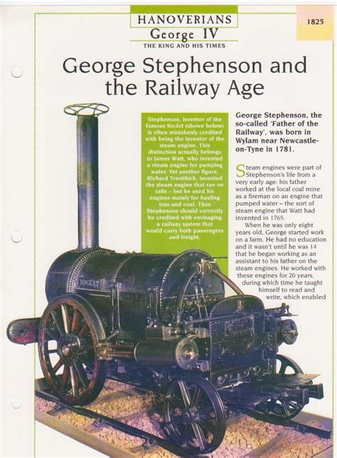 George Stephenson and the Railway Age front | Edge Hill Station