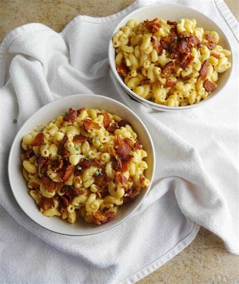 Bacon Mac and Cheese Recipe (Creamy & Delicious) - Savory With Soul