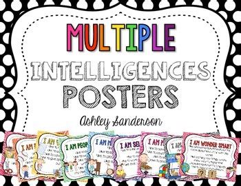 Multiple Intelligences Posters by Ashley Sanderson | TPT