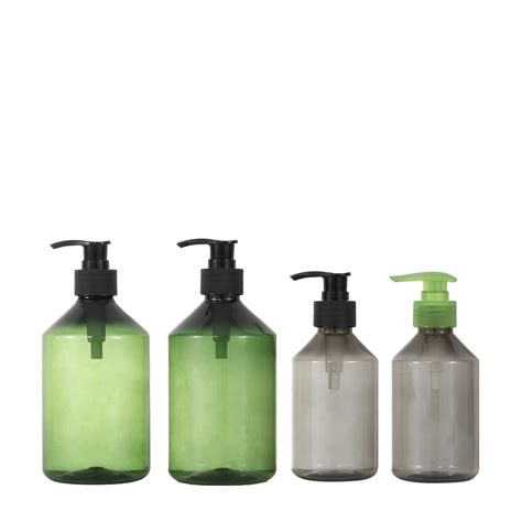 500ml 16oz PET plastic shampoo and conditioner bottles wholesale